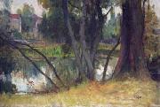 Charles-Amable Lenoir Landscape close to the artist s house in Fouras painting